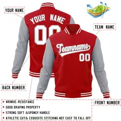 Varsity Baseball Jacket with Raglan Sleeves 39