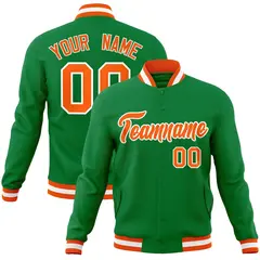 Varsity Baseball Jacket with Stitched Name Number Logo 64