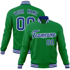 Varsity Baseball Jacket with Stitched Name Number Logo 71