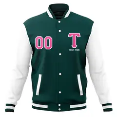 Varsity Full-Snap Classic Letterman Baseball Jacket 13