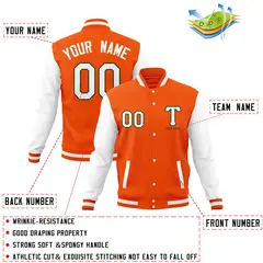 Varsity Full-Snap Classic Letterman Baseball Jacket 20