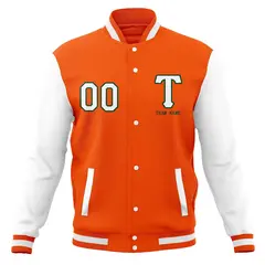 Varsity Full-Snap Classic Letterman Baseball Jacket 21