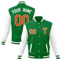 Varsity Full-Snap Classic Letterman Baseball Jacket 33