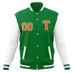 Varsity Full-Snap Classic Letterman Baseball Jacket 37