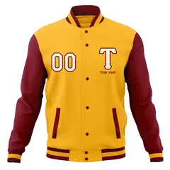 Varsity Full-Snap Classic Letterman Baseball Jacket 5