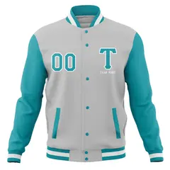 Varsity Full-Snap Classic Letterman Baseball Jacket 53