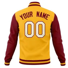 Varsity Full-Snap Classic Letterman Baseball Jacket 6