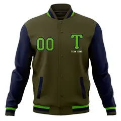 Varsity Full-Snap Classic Letterman Baseball Jacket 61