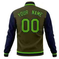 Varsity Full-Snap Classic Letterman Baseball Jacket 62