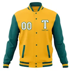 Varsity Full-Snap Classic Letterman Baseball Jacket 77