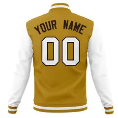 Varsity Letterman Baseball Jacket Full-Snap Classic Style 38