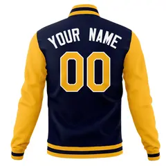 Varsity Letterman Full-Snap Jacket with Raglan Sleeves 22
