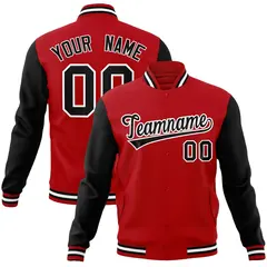 Varsity Raglan Letterman Baseball Jacket with Stitched Details 22