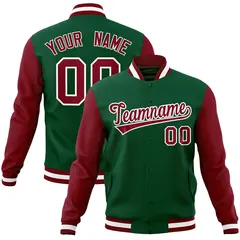 Varsity Raglan Letterman Baseball Jacket with Stitched Details 29