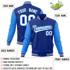 Varsity Raglan Letterman Baseball Jacket with Stitched Details 4