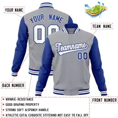 Varsity Raglan Sleeves Stitched Letterman Baseball Jacket 25