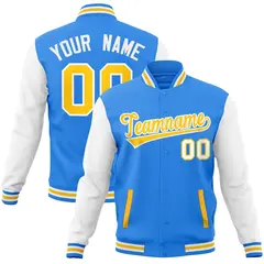 Varsity Raglan Sleeves Stitched Letterman Baseball Jacket 29