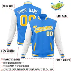 Varsity Raglan Sleeves Stitched Letterman Baseball Jacket 32