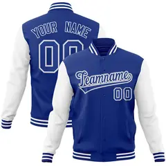 Varsity Raglan Sleeves Stitched Letterman Baseball Jacket 36