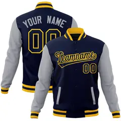 Varsity Raglan Sleeves Stitched Letterman Baseball Jacket 43