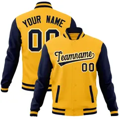 Varsity Raglan Sleeves Stitched Letterman Baseball Jacket 8