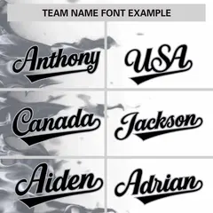 White 3D Flame Design Authentic Baseball Jersey 3