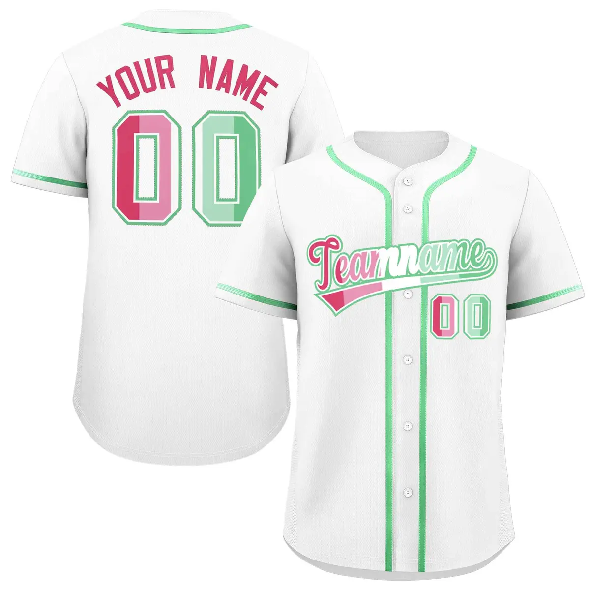 White Abrosexual Pride Month Baseball Jersey