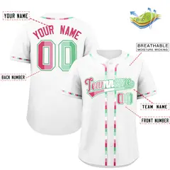 White Abrosexual Pride Month Baseball Jersey 2