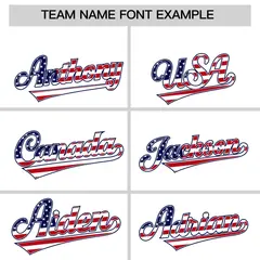 White American Flag Design Baseball Jersey 3