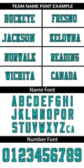 White Aqua-Black Mesh Football Jersey 3