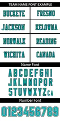 White Aqua-Black Mesh Football Jersey 3