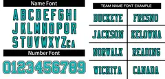 White Aqua-Black Mesh Football Jersey 3