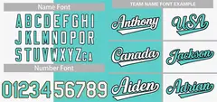 White Aqua-Black Split Baseball Jersey 3