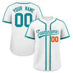 White Aqua Classic Authentic Baseball Jersey