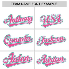 White Aqua Flame Outline Baseball Jersey 3