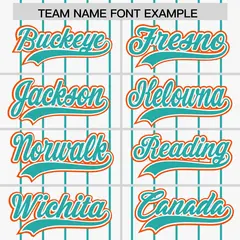 White Aqua Gradient Stripe Fashion Sleeves Baseball Jersey 3