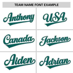 White Aqua-Gray Raglan Sleeves V-Neck Hockey Jersey 3