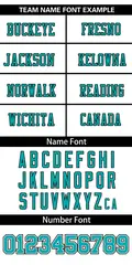 White Aqua Insert Color Mesh Authentic Football Jersey 3