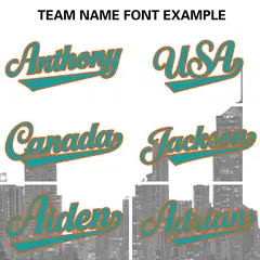 White Aqua-Orange Miami City Skyline Varsity Full-Snap Track Jacket 5