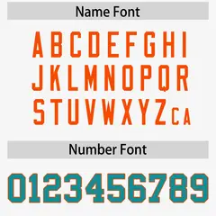 White Aqua-Orange Raglan Side Pattern Football Jersey 4