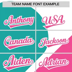 White Aqua-Pink Half Heart Color Block Baseball Jersey 3