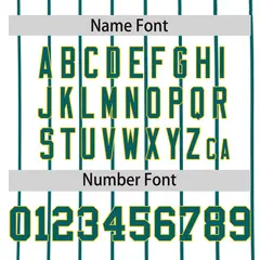 White Aqua Pinstripe Two-tone Side Baseball Jersey 4