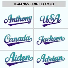 White Aqua-Purple Gradient Varsity Full-Snap Raglan Baseball Jacket 3