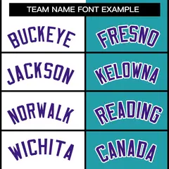 White Aqua Purple Two Tone Split Varsity Full-Snap Letterman Jacket 5