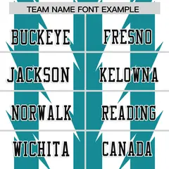 White Aqua Razr Stripe Graffiti Pattern Flag Football Jersey 3