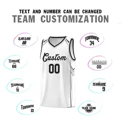 White Arrow Graffiti Sports Uniform Basketball Jersey 4