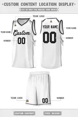White Arrow Graffiti Sports Uniform Basketball Jersey 5