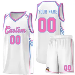 White Arrow Graffiti Sports Uniform Basketball Jersey