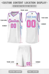 White Arrow Graffiti Sports Uniform Basketball Jersey 5