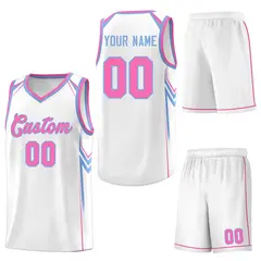 White Arrow Graffiti Sports Uniform Basketball Jersey 6